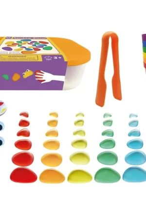 Bestseller Amaya - 36 stapelstenen transparant regenboog Pebbles