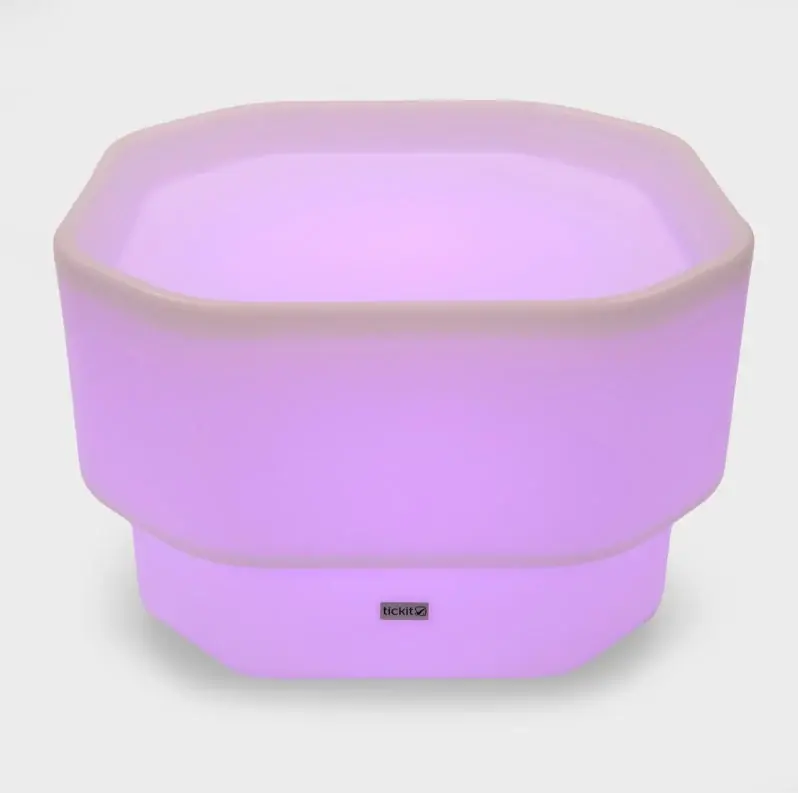 Koopje TickIT - Zand- en watertafel Tuff met verschillende kleuren licht
