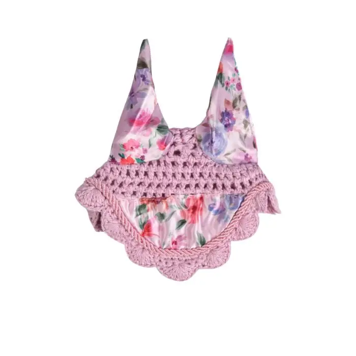 HKM - Oornetje voor stokpaard hobby horse - roze met print Direct Beschikbaar