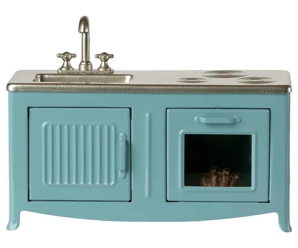 Veilige Betaling Maileg - Keuken, Muis - Blauw