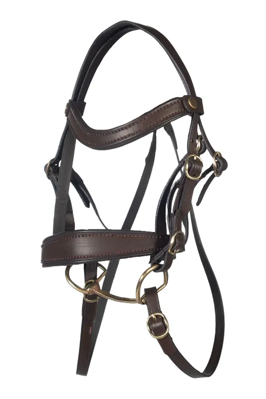 HKM - bruin hoofdstel voor stokpaard Hobby Horsing Goedkoop