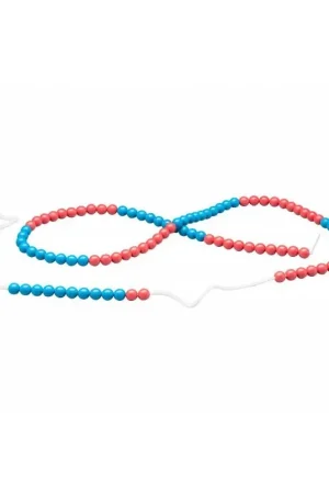 Wissner - Rekenketting - 100 kralen - blauw en rood Rechtstreeks Van De Fabrikant