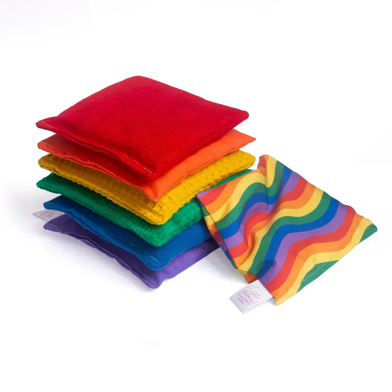 Fabrieksprijs Little Botanic Label - 7 stuks Regenboog + Waves pittenzakjes