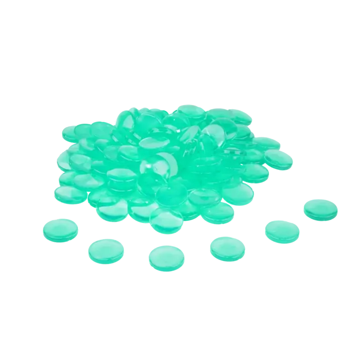 Wissner - 100 transparante dreuzelstenen - groen Premium