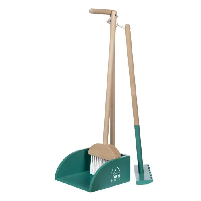 Bestseller HKM - Mestschep voor stokpaarden hobby horsing - groen