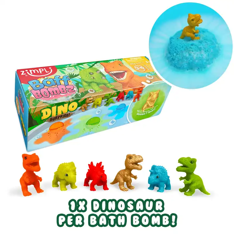 Zimpli - Baff Bombz Dino Surprise Bruisbal 3-pack Merkproduct