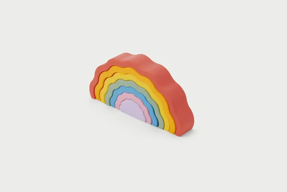 Favoriet TickiT - Silisoft Wobbel Regenboog (regenboog)