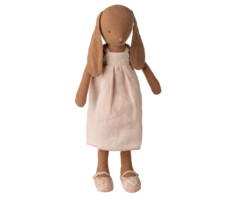 Maileg - Bunny, Maat 3 - Chocoladebruin - Jurk en Schoentjes Nieuw