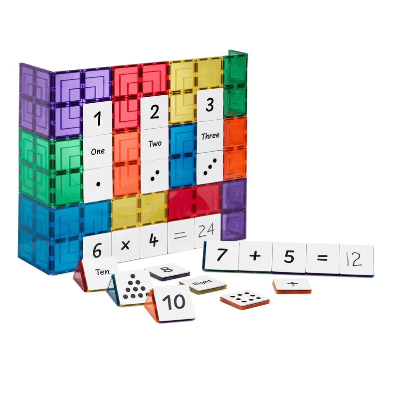 Learn And Grow - Magnetische tegel topper Nummers (engels) 40 stuks Tijdelijk Beschikbaar