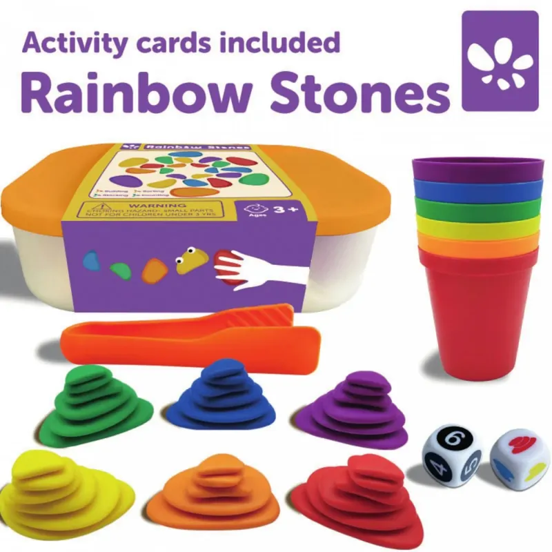 Snelle Levering Amaya - 36 stapelstenen regenboog Pebbles