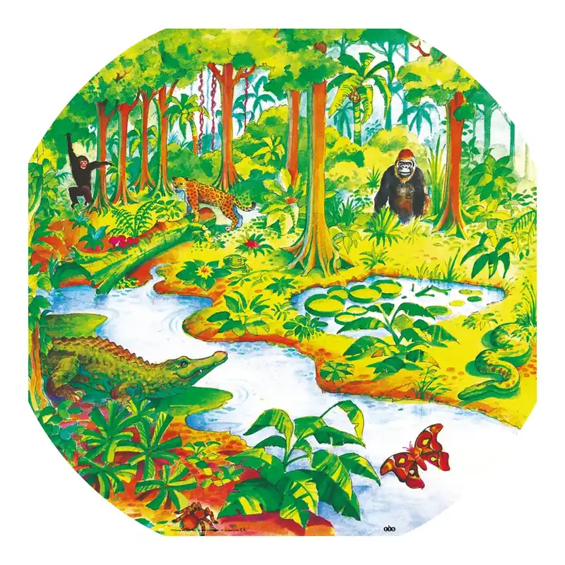 Gereduceerde Prijs Tuff Tray - 100cm Jungle Speelmat