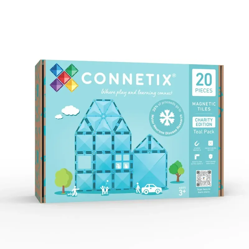 Lage Kosten CONNETIX - Charity Pack Blue 20 stuks - magnetisch constructiespeelgoed