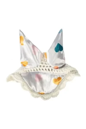 Actieprijs HKM - Oornetje voor stokpaard hobby horse - wit met harten