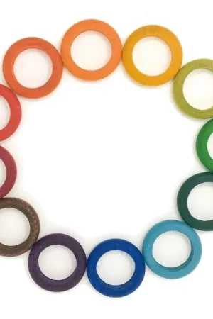 Betrouwbaar Grapat - 12 regenboog ringen - Grapat