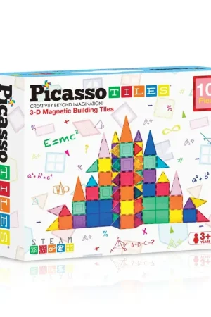 PicassoTiles - 101 stuks Magnetisch constructiespeelgoed Must-Have
