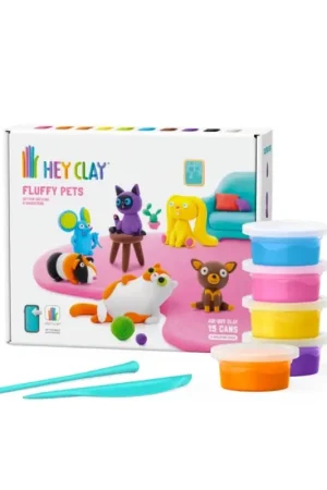 Hey Clay interactieve boetseerkleiset - 6 Huisdieren (15 potjes) Weekendaanbieding