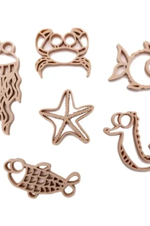 Superprijs Grennn - Zeedieren uitstekers - 6 stuks