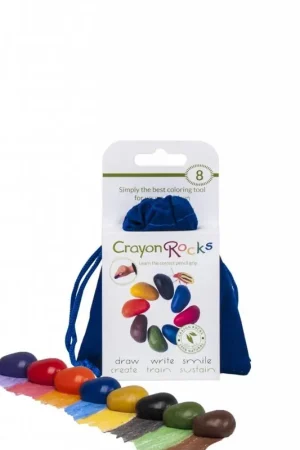 Crayon Rocks - 8 kleuren in blauw zakje Koop Vandaag