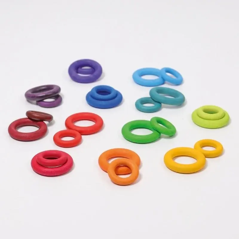 Flitsaanbieding Grimm's - Regenboogringen 24 stuks