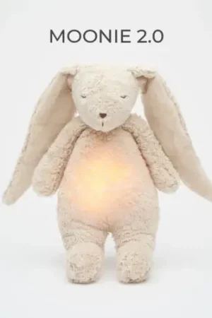 Moonie - Slaapknuffel The Humming Bunny 2.0 - Sand Natur White Noise Lage Kosten