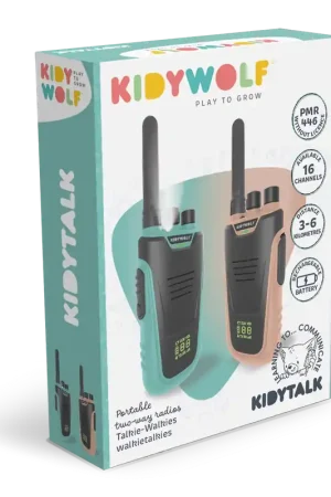 Weekendaanbieding Kidywolf - Kidytalk walkie talkie - Nude/Cyaan