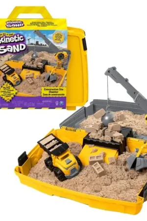 Gecertificeerd Relevant Play - Kinetisch Zand - Bouwplaats met opvouwbare zandbak (907 gram)