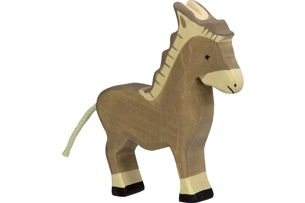Holztiger - Houten Dieren - Ezel - 11 cm Hoge Kwaliteit