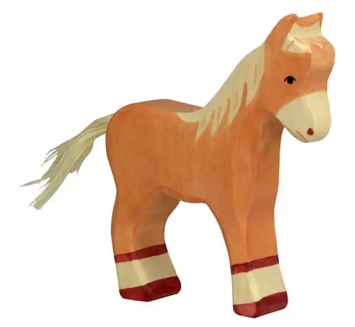 Bestseller Holztiger - Houten Dieren - Veulen bruin 12 cm