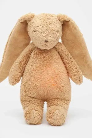 Direct Beschikbaar Moonie - Slaapknuffel The Humming Bunny 2.0 - Cappuccino Natur White Noise