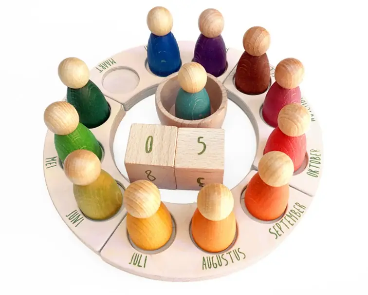 Grapat - Houten Jaarkalender 19-delig - Grapat Populair