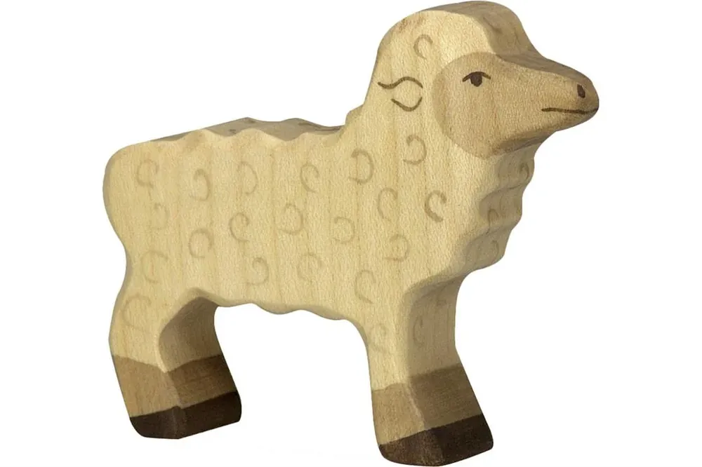 Holztiger - Houten Dieren - Lam staand - 8 cm Laatste Versie