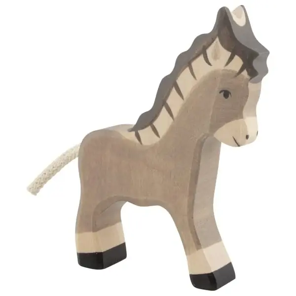 Hoge Kwaliteit Holztiger - Houten Dieren - Ezel 11 cm