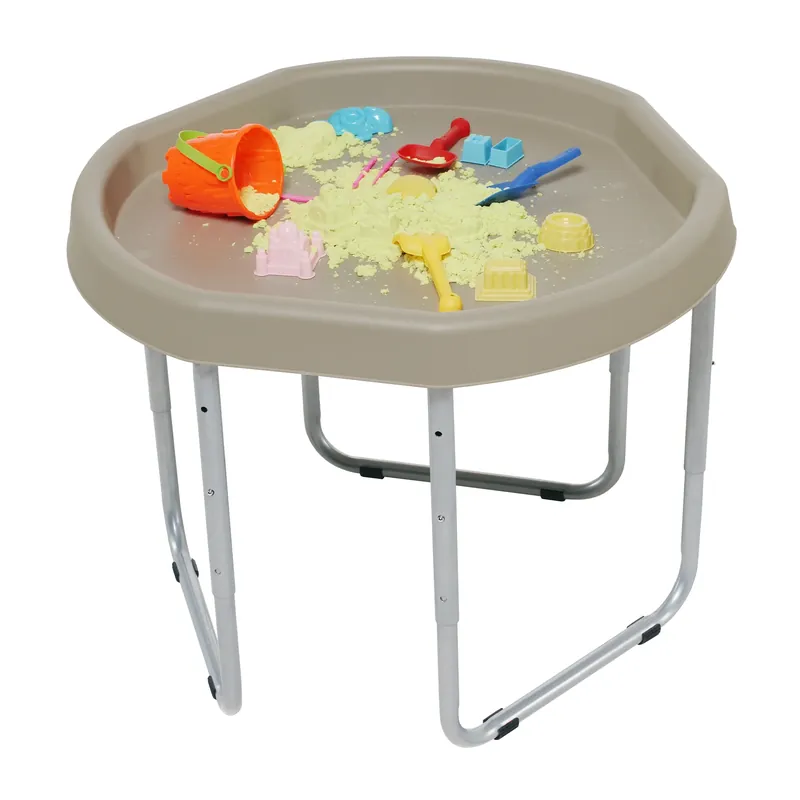 Seizoensaanbieding Tuff Tray activiteitentafel taupe - zeshoekig Hexacle - 70 cm met onderstel