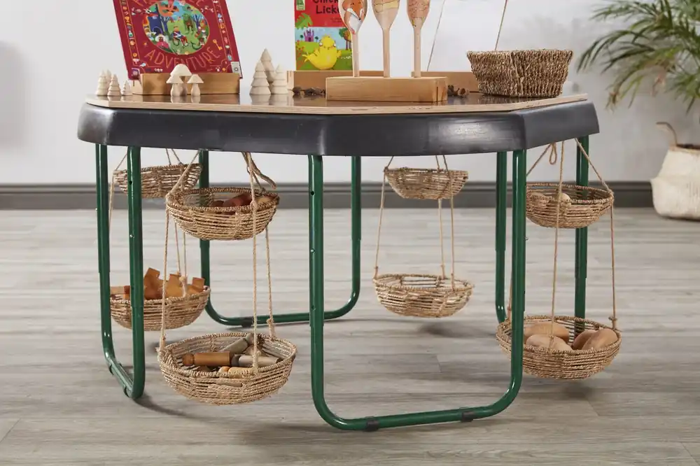 Aanbieding Cosy - Hangende Rieten Manden (2 stuks)