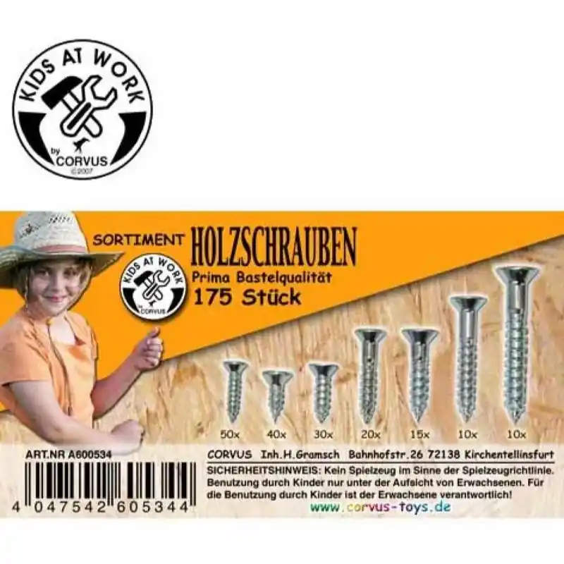Schroeven (175 stuks) - Kids at work Uitverkoop