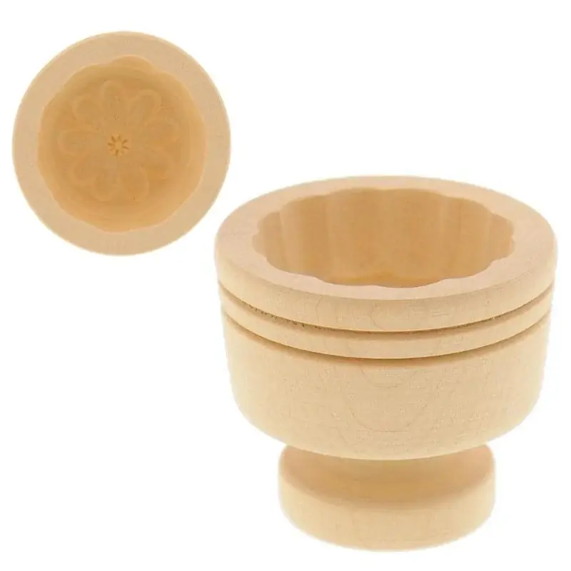 Korting Sensorische houten zandvorm Roos (8 cm)