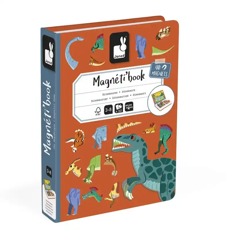 Janod Magnetibook - Dinosaurus Koopje