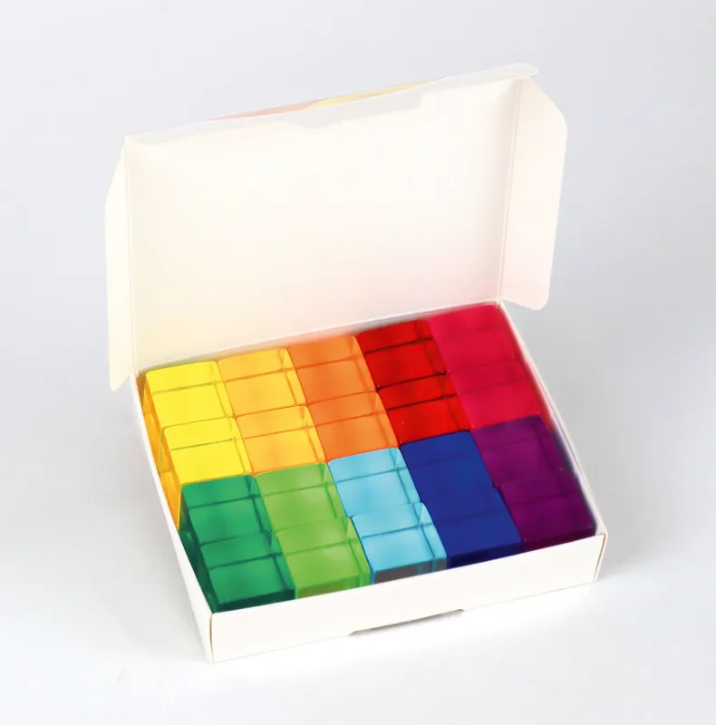 Bauspiel 20 Lucent Cubes Doorzichtige blokken 20 stuks Bestel Nu