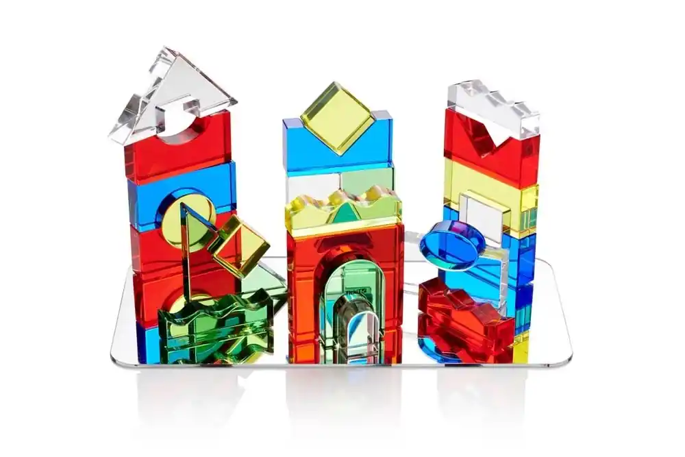 Voordeelprijs TickiT - Kristallen Bouwblokken van Acryl + Spiegel + Kaarten (25 stuks)