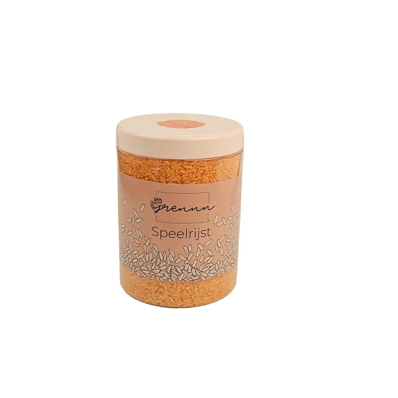 Grennn - Gekleurde sensorische rijst 750 gram - Oranje Uitverkoop
