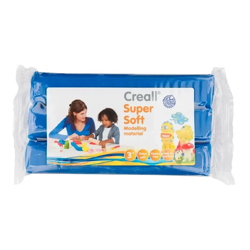 Creall - Supersoft klei blok (blauw, 500 gram) Must-Have