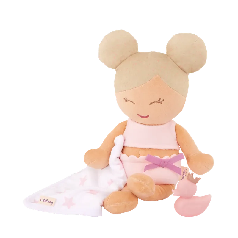 Beperkt Aanbod LullaBaby - Knuffelbadpop met accessoires
