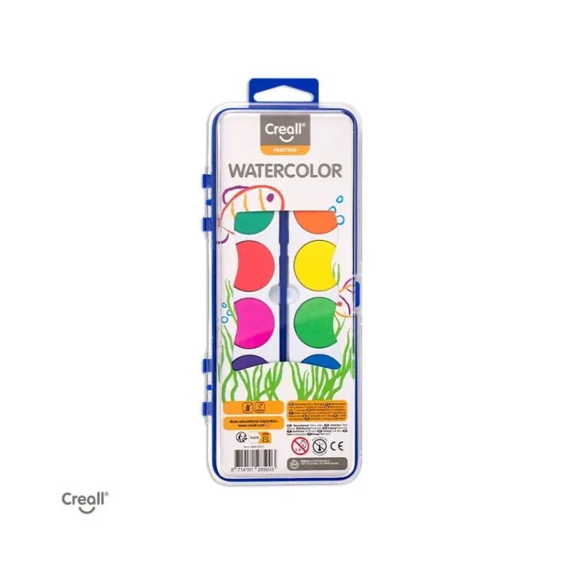 Creall – Waterverfdoos - 12 kleuren Koopje