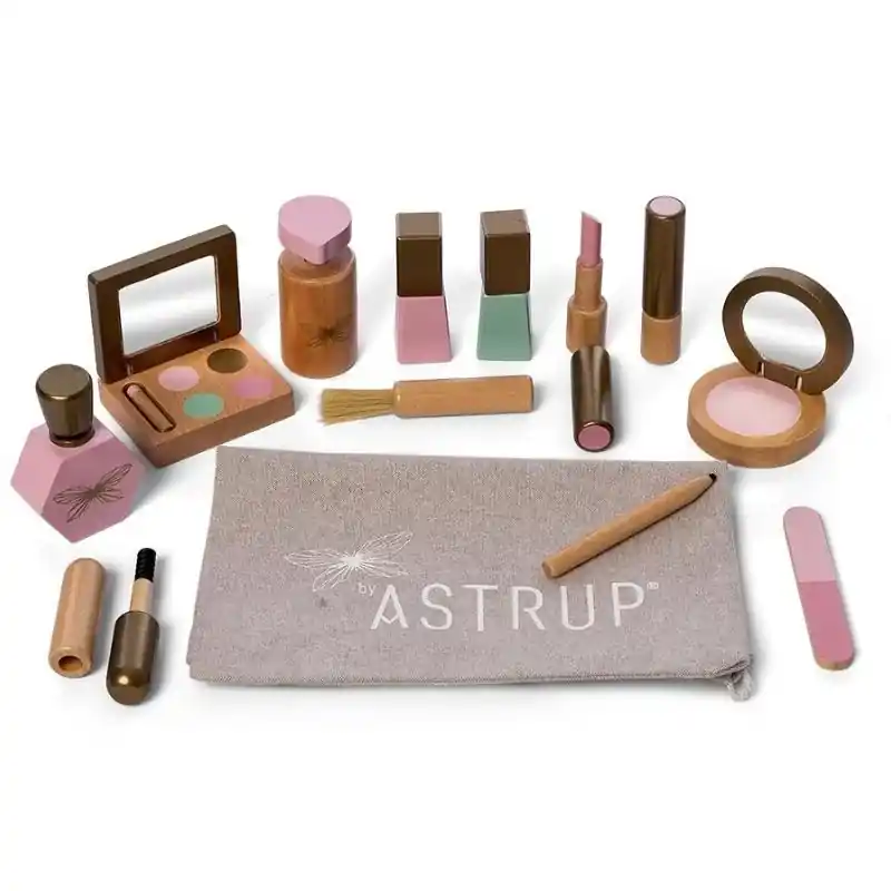 Beste Prijs ByAstrup - Houten Make-up Set (100% FSC hout) 13-delig