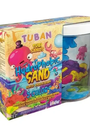Tuban - Hydrofobe zandset 5 kleuren met watercontainer Weekendaanbieding