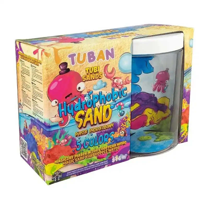 Tuban - Hydrofobe zandset 5 kleuren met watercontainer Weekendaanbieding