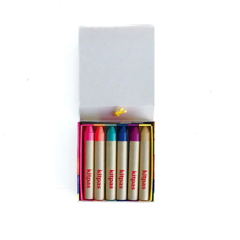 Tijdelijk Beschikbaar Kitpas - Uitwisbaar raamkrijt - Medium 6 stuks Nature