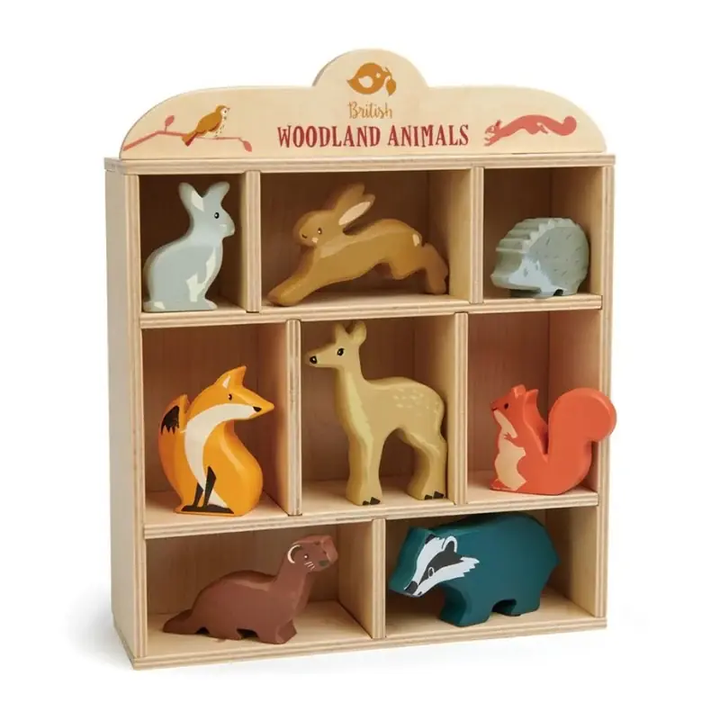 Set houten bosdieren in doos - Tender Leaf Voordeelprijs