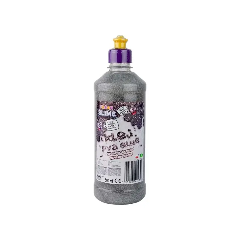 Weekendaanbieding Tuban - zilveren glitterlijm om slijm mee te maken - 500 ml