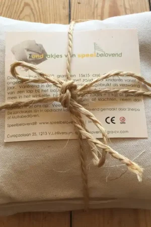 Speelbelovend - Speelzakjes Zand (4 stuks) 500 gr 15x15 Actieprijs